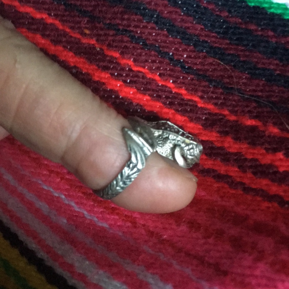 Sterling silver tree frog ring - Picture 8 of 11